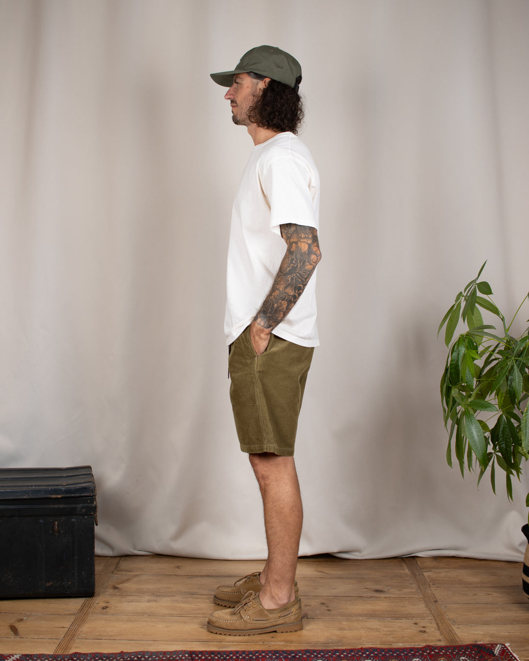 Corduroy G-Short Olive
