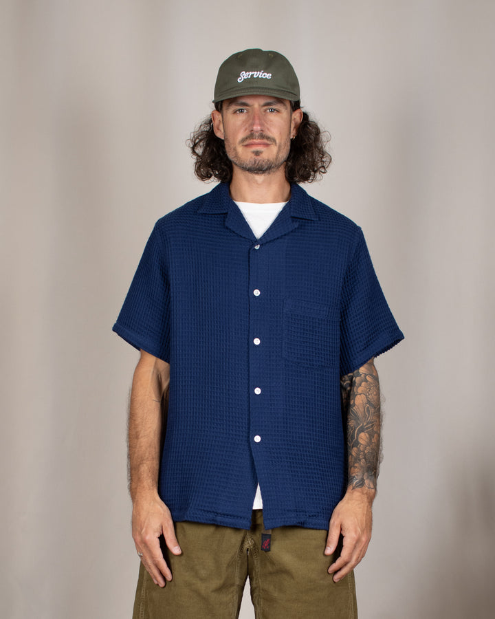 Honey Comb Shirt Blue