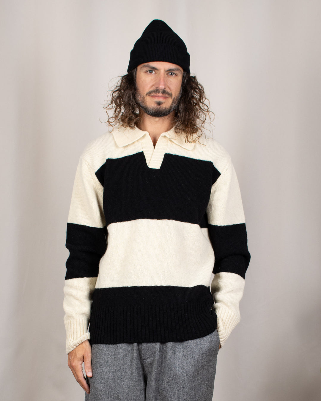 Checkmate Jumper Off-White/Black