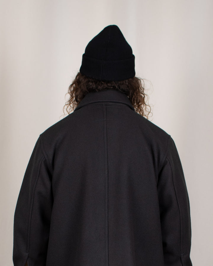Woody Wool Overshirt Dark Grey