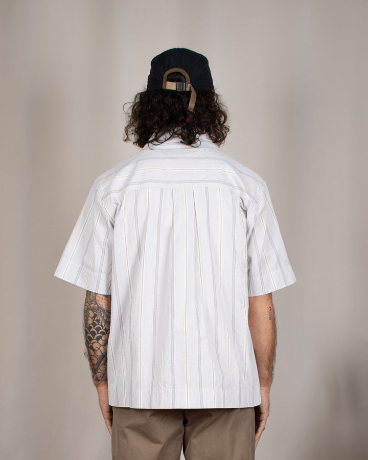 Alya Short Sleeved Shirt White Stripes