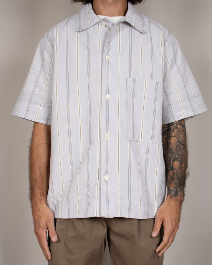 Alya Short Sleeved Shirt White Stripes