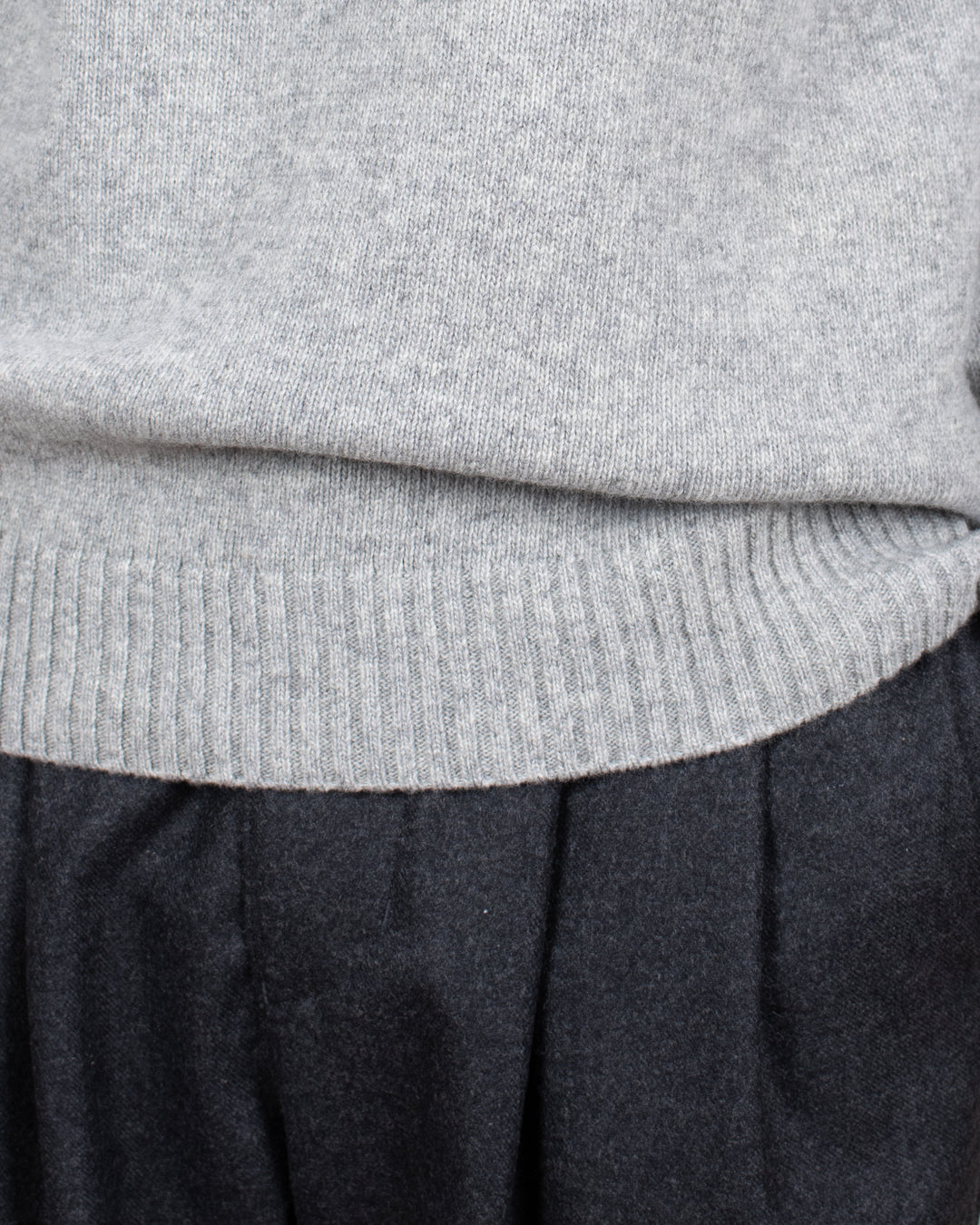 Michel Turtleneck Jumper Light Grey Mel