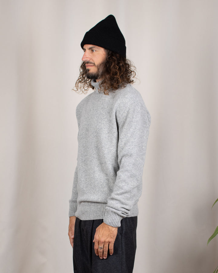 Michel Turtleneck Jumper Light Grey Mel