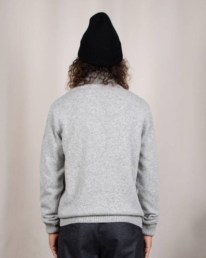 Michel Turtleneck Jumper Light Grey Mel