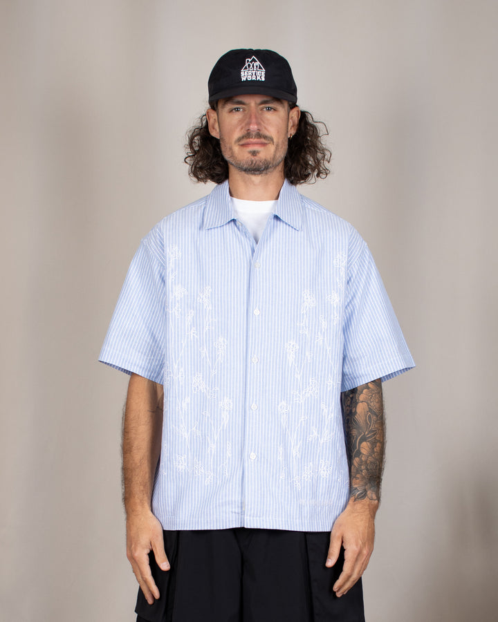 Wang Ox Flower Shirt Light Blue