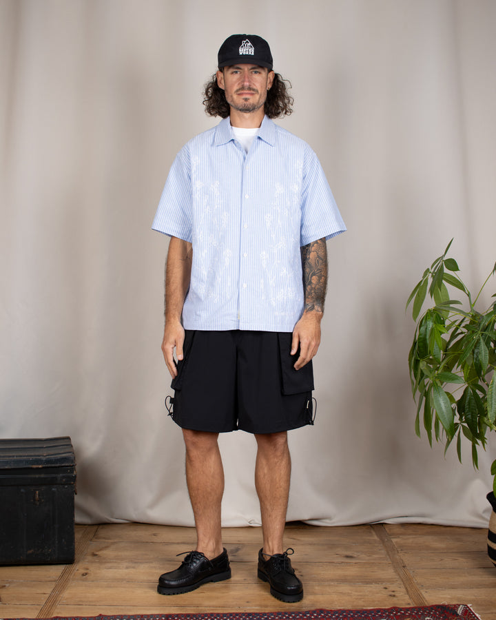 Wang Ox Flower Shirt Light Blue