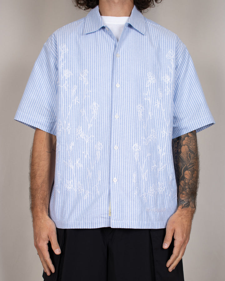 Wang Ox Flower Shirt Light Blue