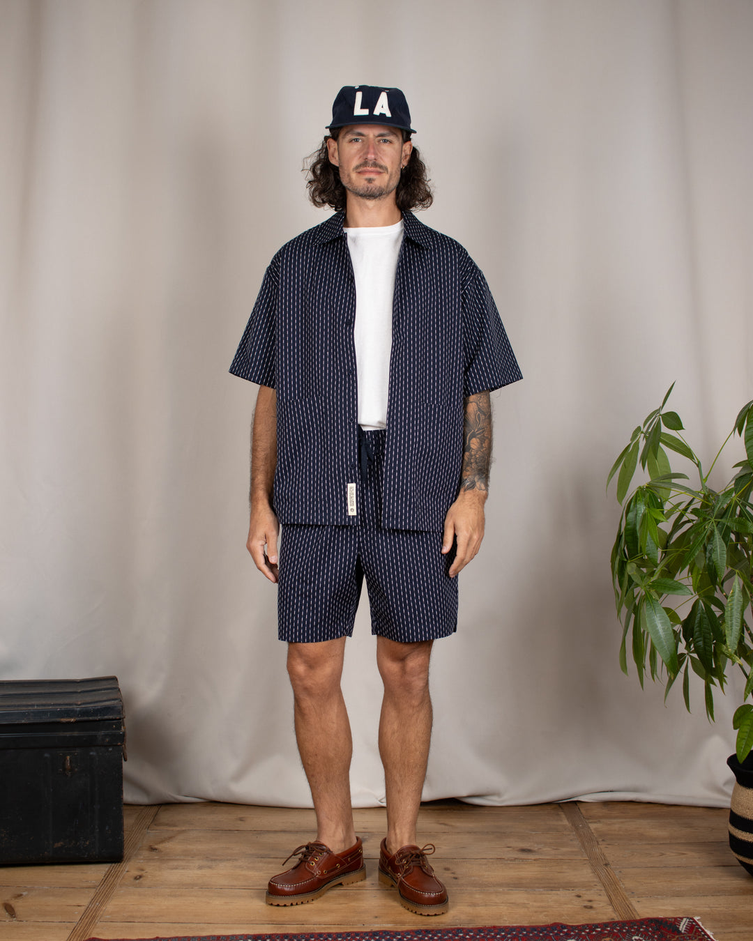 Wang Shiko Shirt Dark Navy