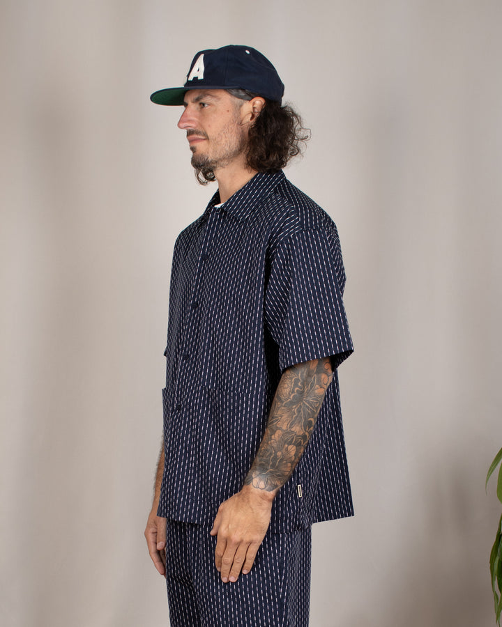 Wang Shiko Shirt Dark Navy