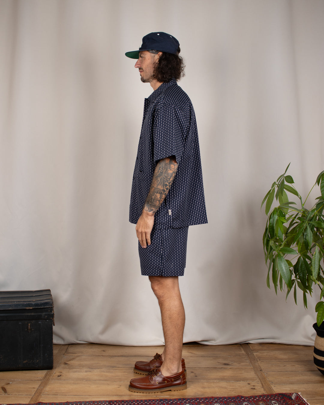 Wang Shiko Shirt Dark Navy