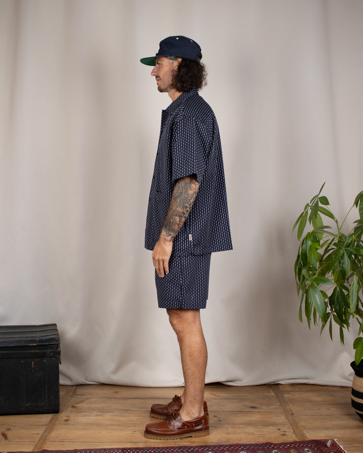 Wang Shiko Shirt Dark Navy