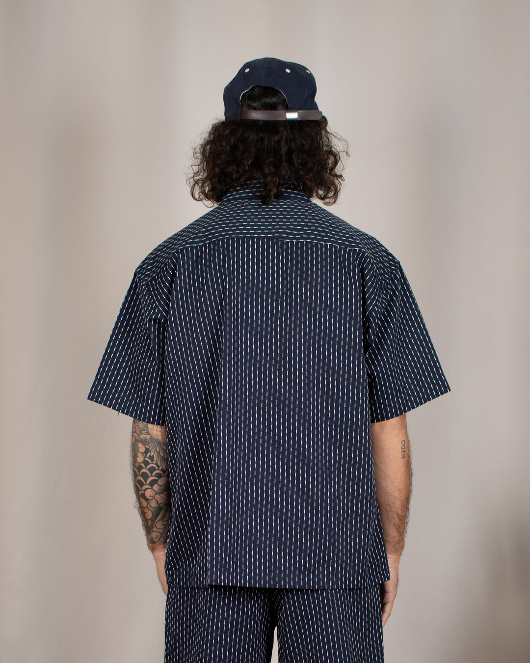 Wang Shiko Shirt Dark Navy