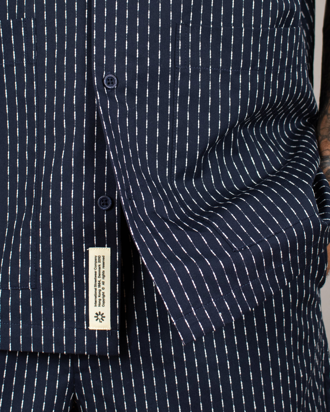 Wang Shiko Shirt Dark Navy