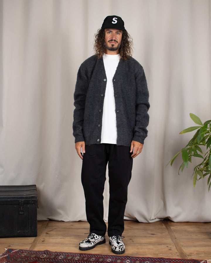 Mohair Cardigan Charcoal