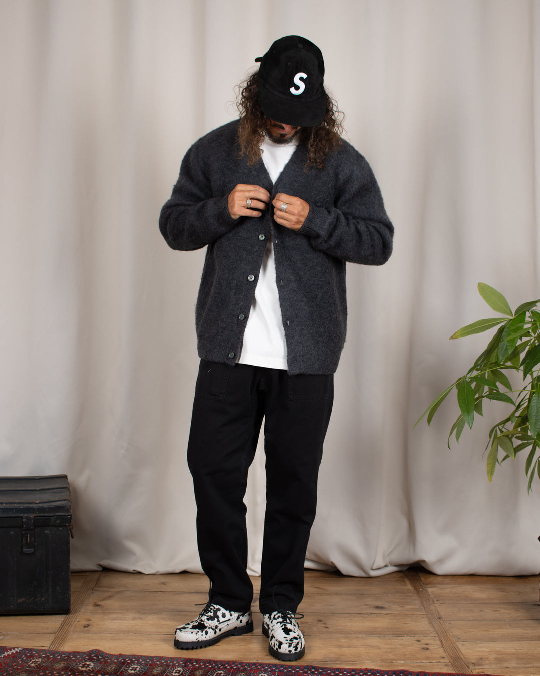 Loose Tapered Ridge Pant Black