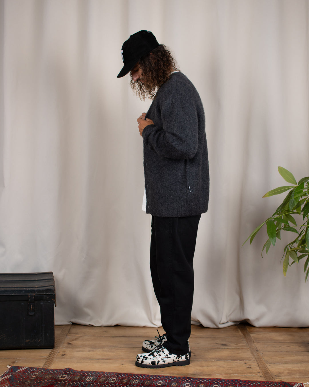 Loose Tapered Ridge Pant Black