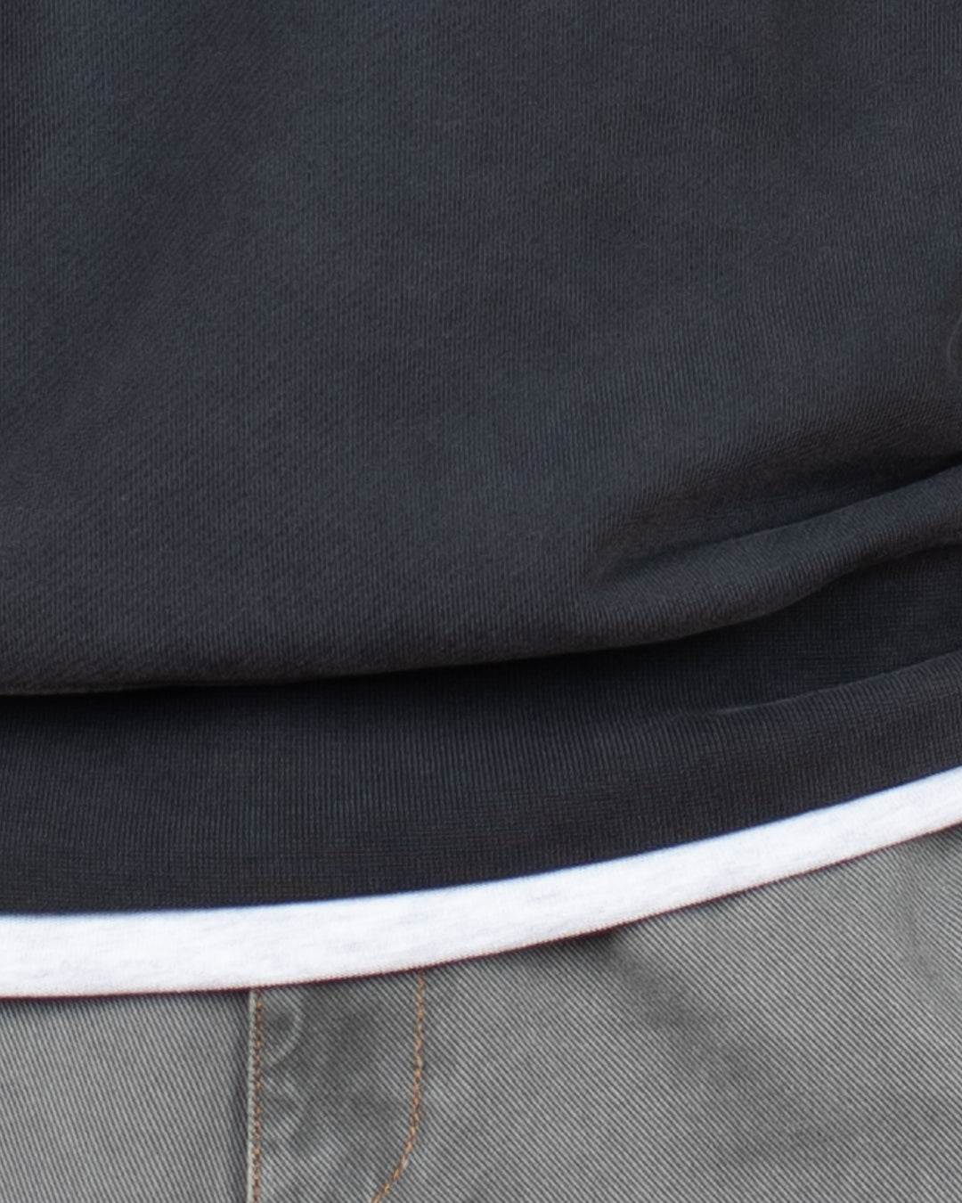 Relaxed Loopback Crewneck Black Washed