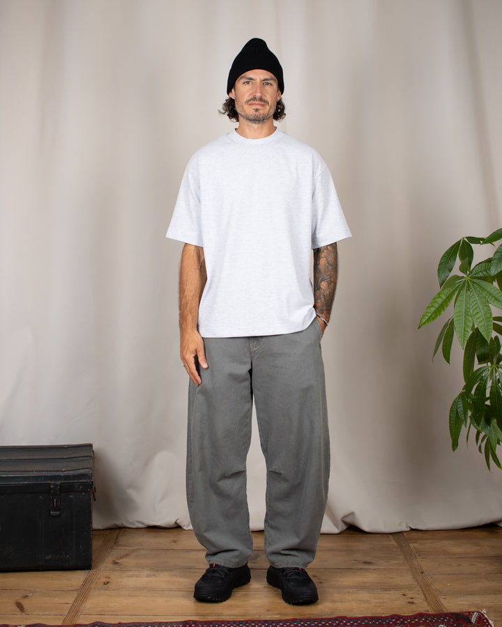 Cozy Oversize Tee Light Grey Melange