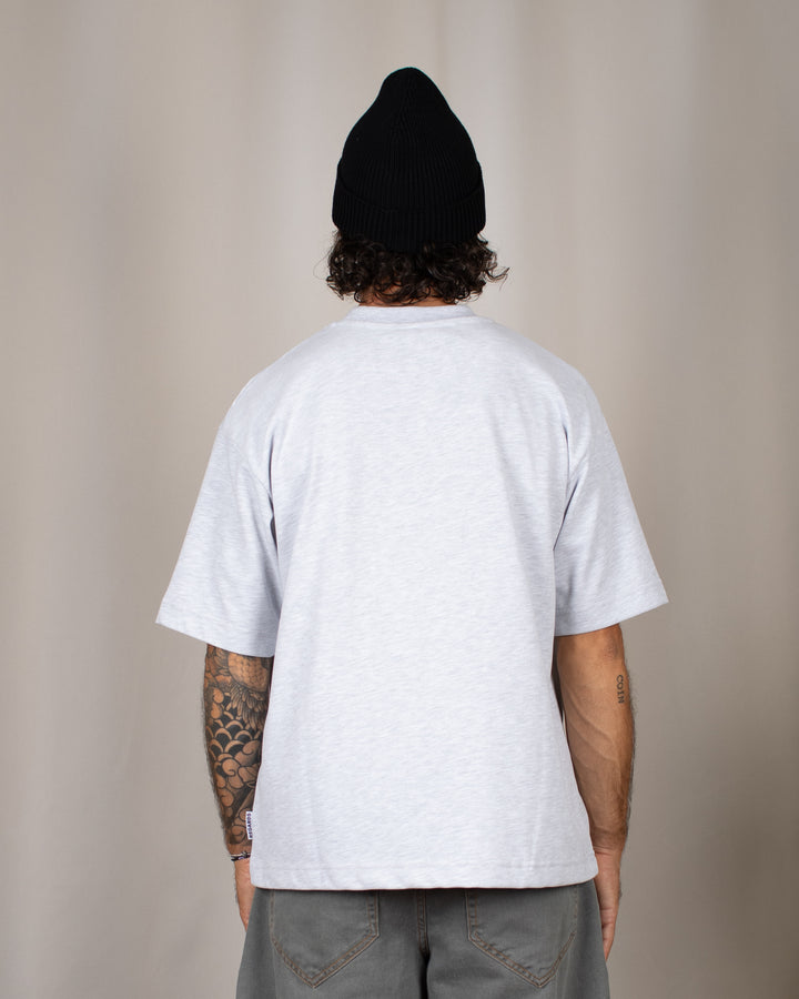 Cozy Oversize Tee Light Grey Melange