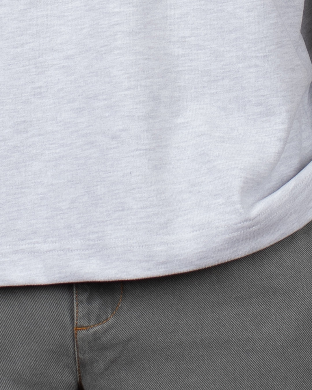 Cozy Oversize Tee Light Grey Melange