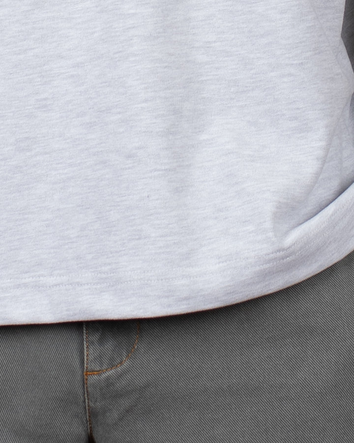 Cozy Oversize Tee Light Grey Melange