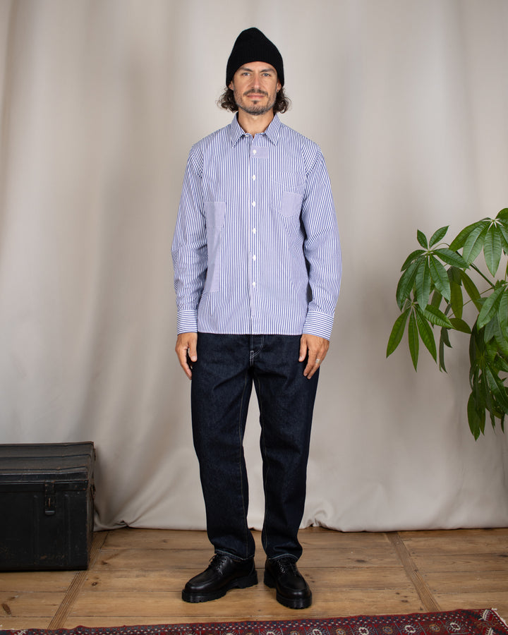 Patched Lazy Day Shirt Queens Cotton Navy