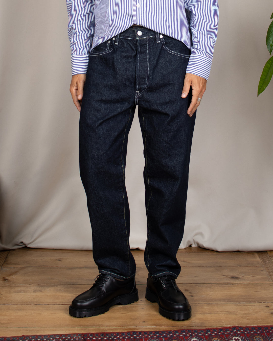 Denim01 Loose Tapered Jeans One Wash