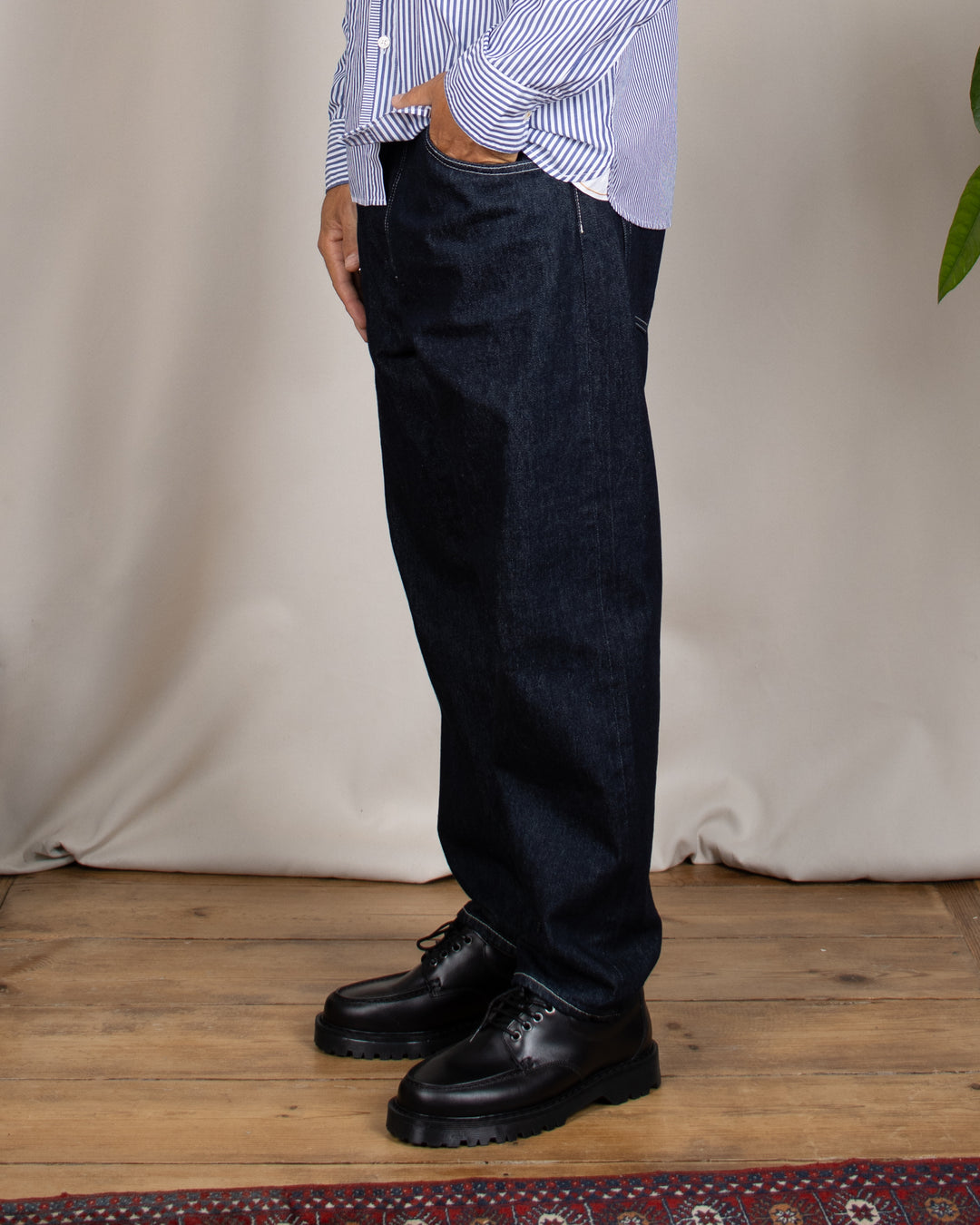 Denim01 Loose Tapered Jeans One Wash