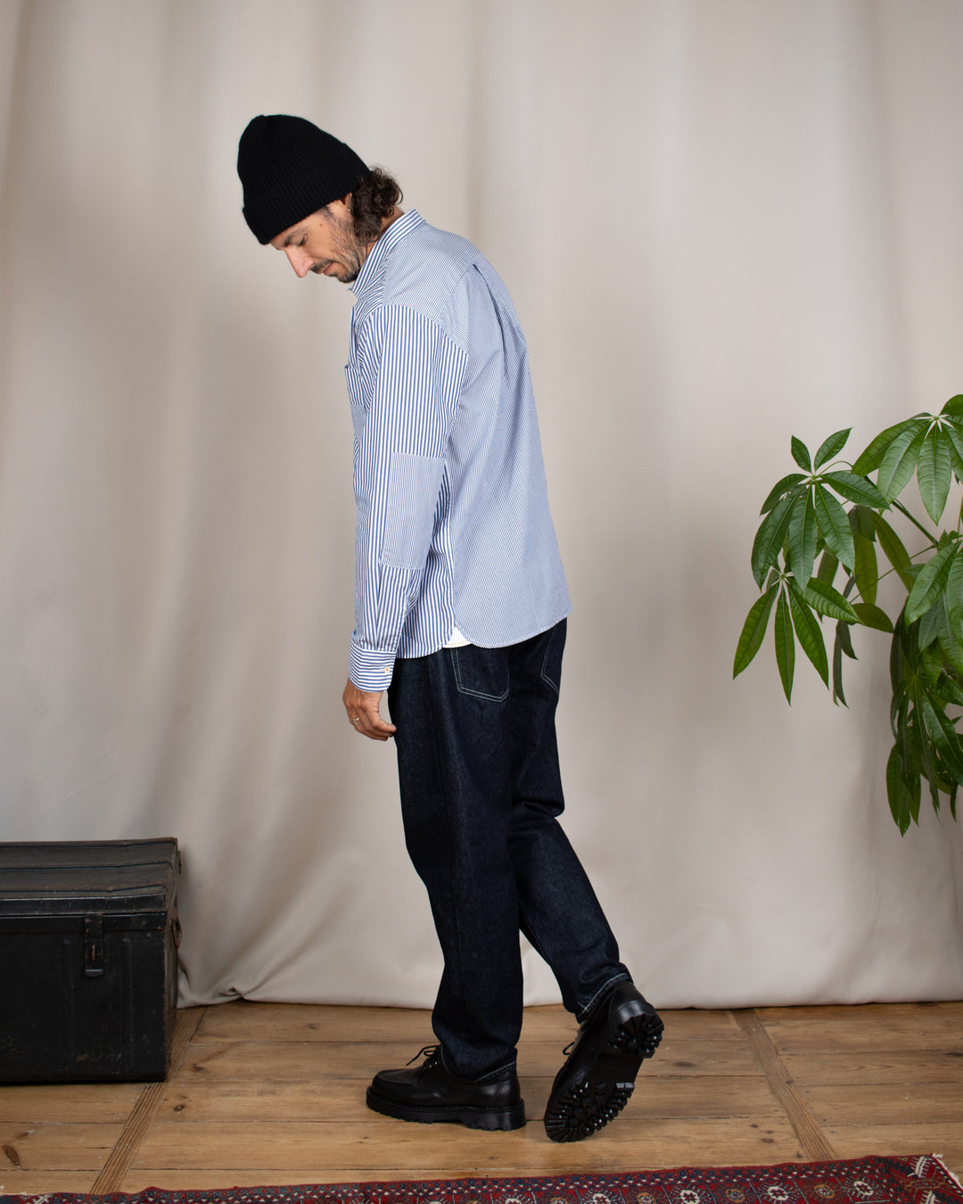 Denim01 Loose Tapered Jeans One Wash