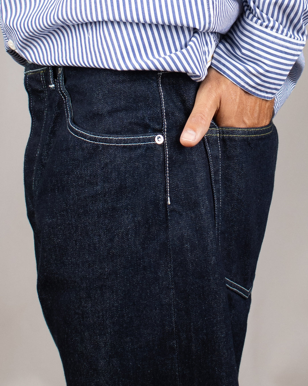 Denim01 Loose Tapered Jeans One Wash