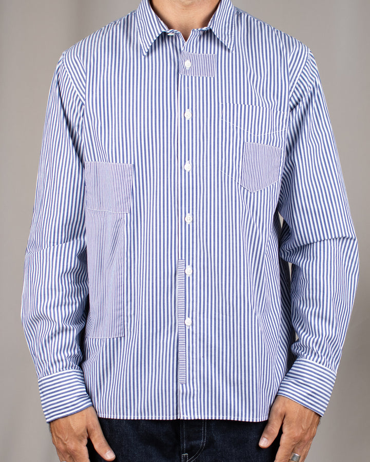 Patched Lazy Day Shirt Queens Cotton Navy