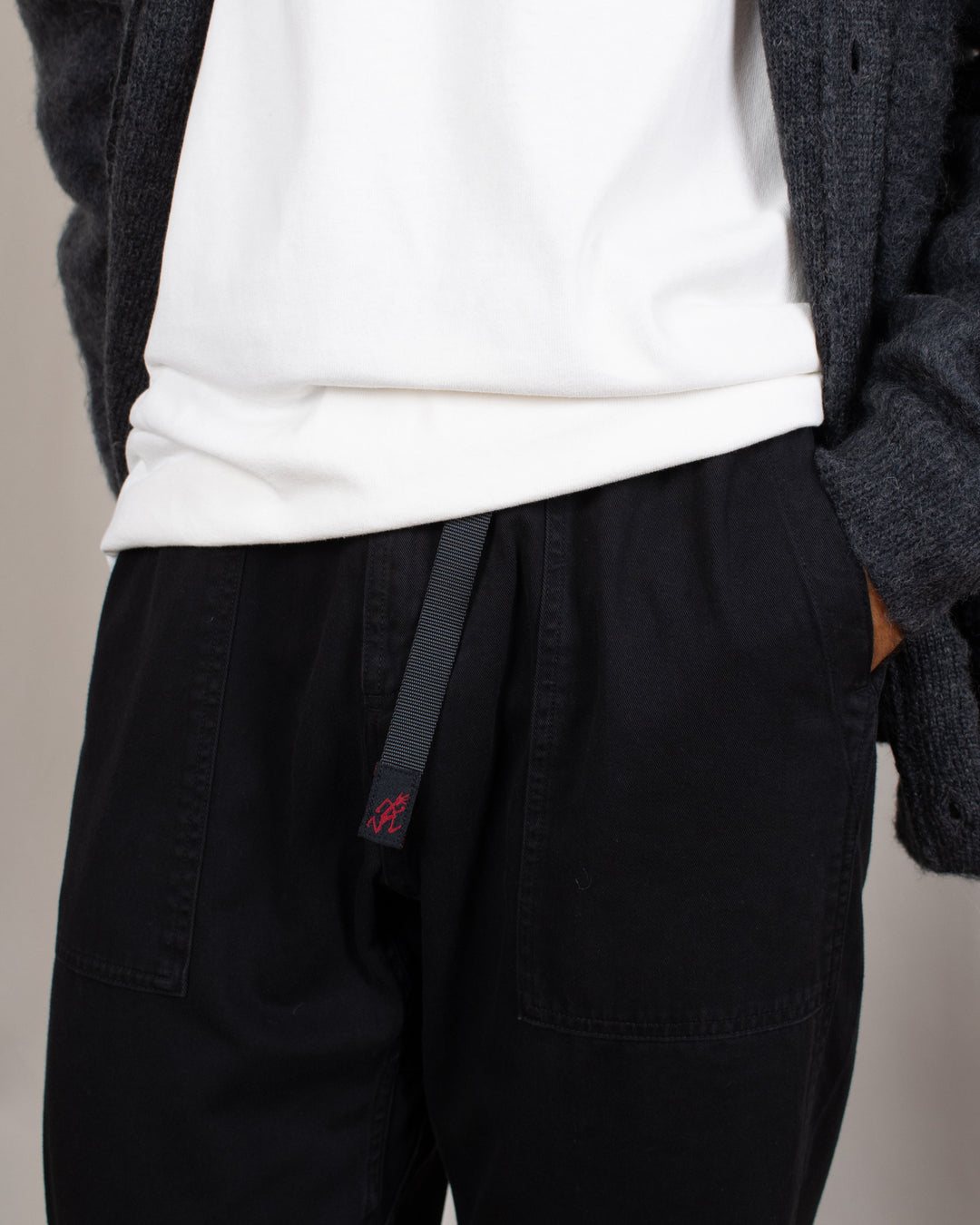 Loose Tapered Ridge Pant Black