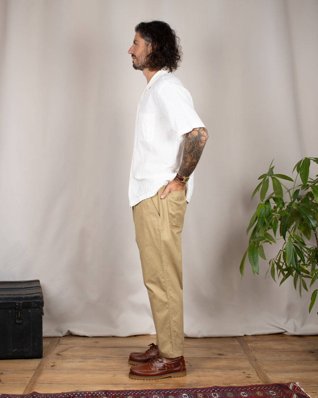 Hi Water Trouser Sand Twill