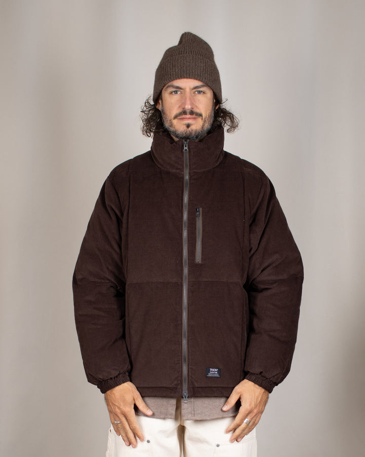 Work W-Zip Volume Corduroy Down Jacket D.Brown