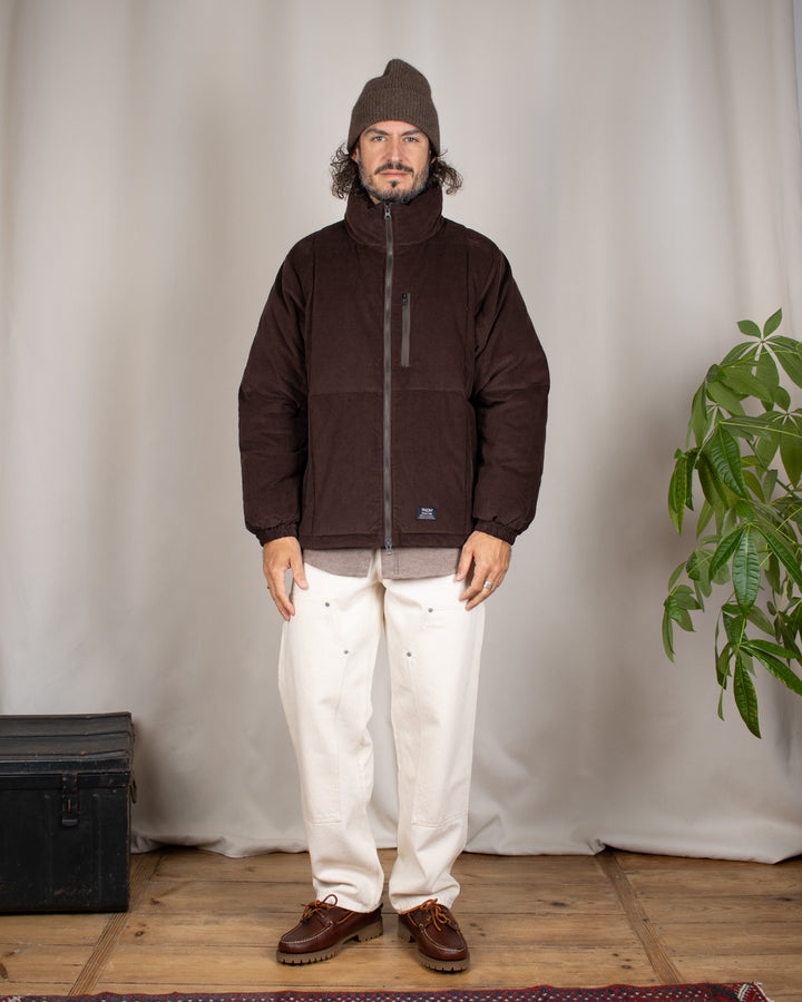 Work W-Zip Volume Corduroy Down Jacket D.Brown