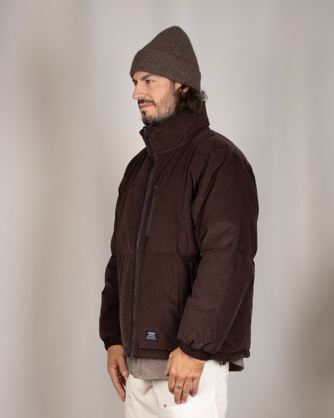 Work W-Zip Volume Corduroy Down Jacket D.Brown