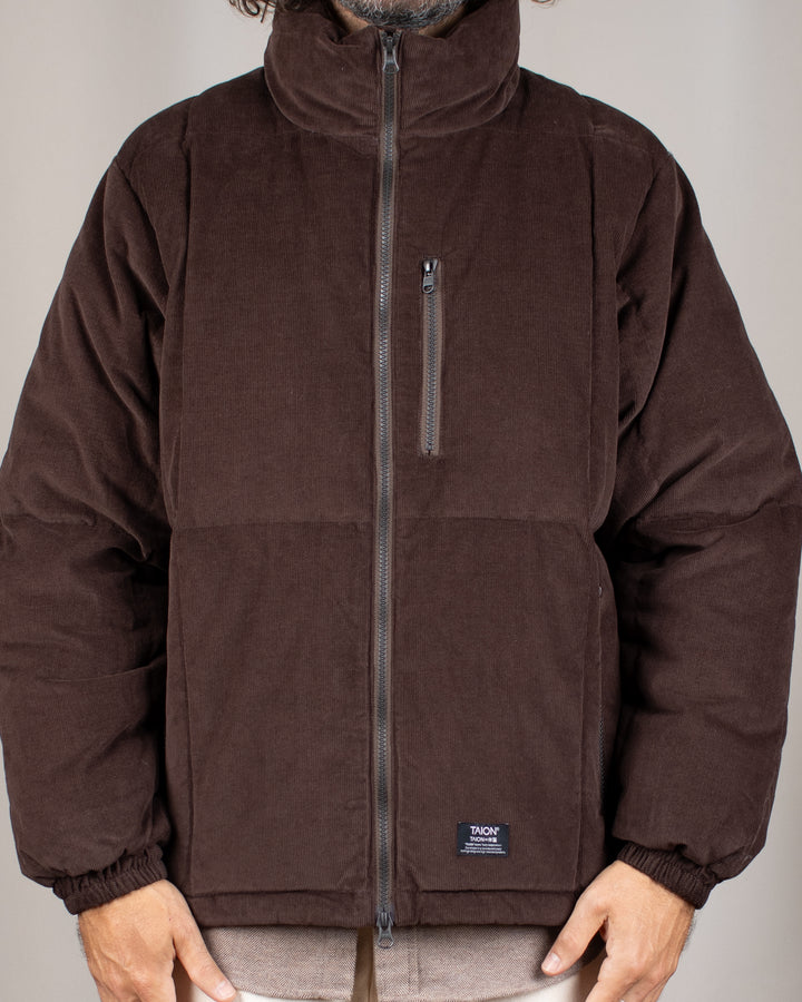 Work W-Zip Volume Corduroy Down Jacket D.Brown