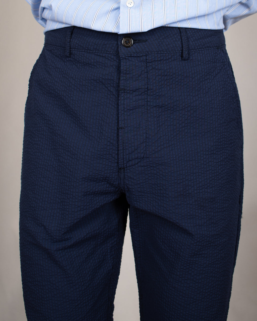 Military Chino Derby Stripe Navy