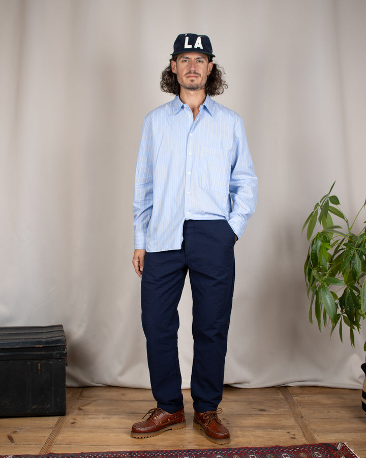 Military Chino Derby Stripe Navy