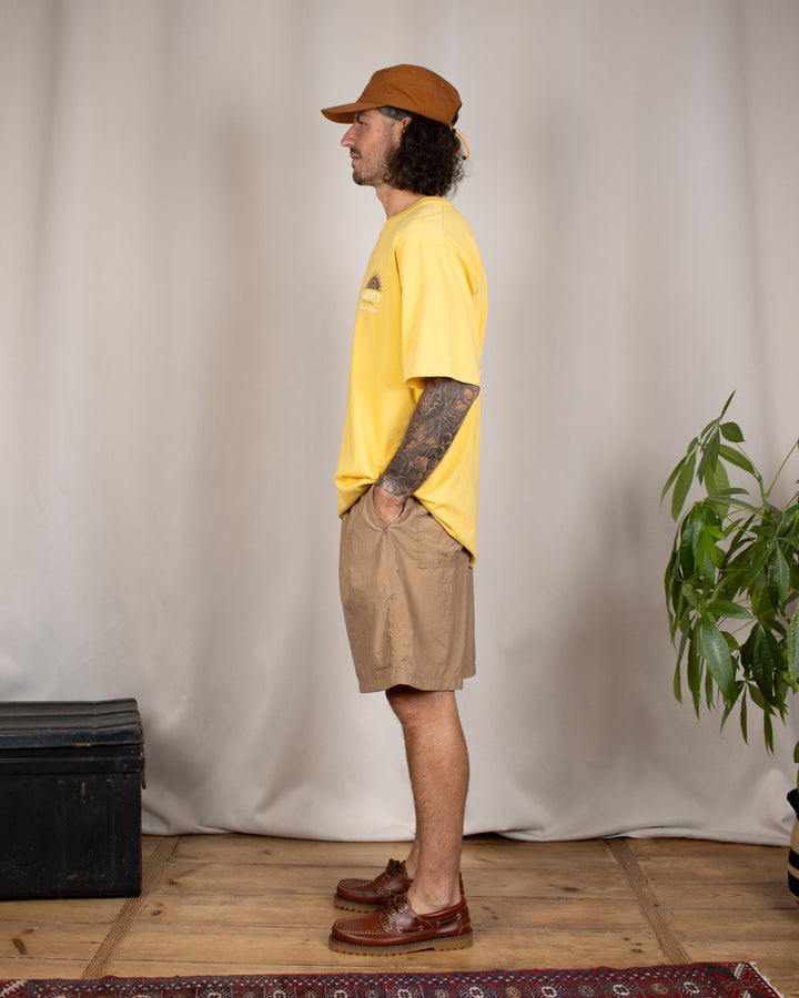 Ripstop String Half Pants Brown