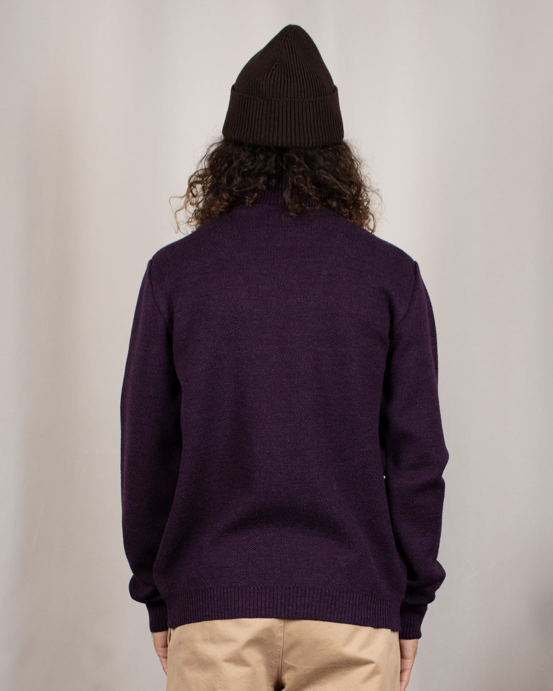 Pull Youri Col Camionneur Prune