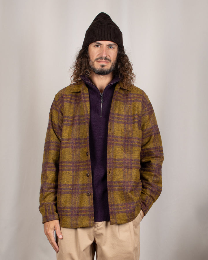 Fatigue Shirt Dam Check Gold