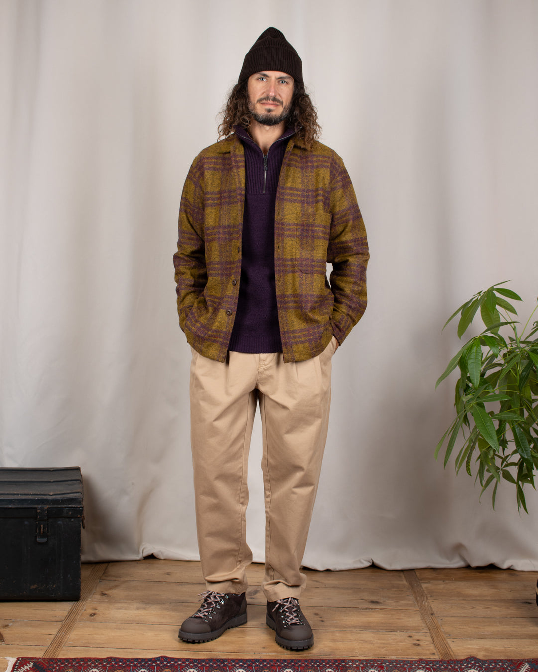 Pull Youri Col Camionneur Prune