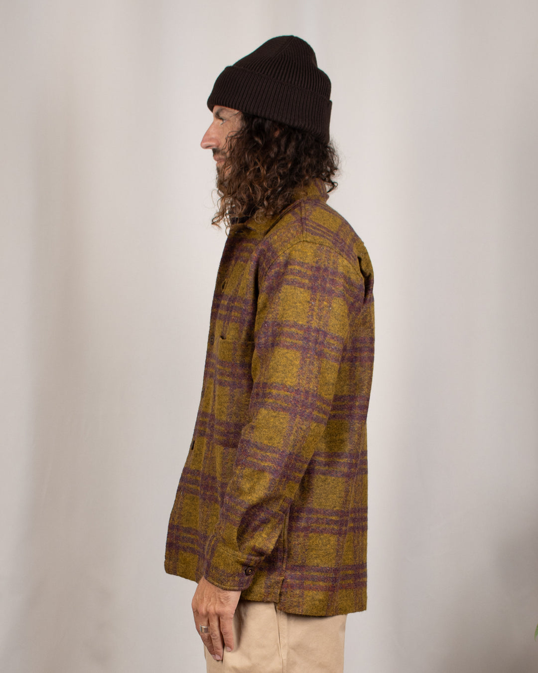 Fatigue Shirt Dam Check Gold