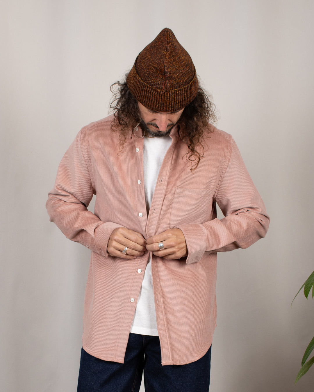 Lobo Corduroy Shirt Old Rose