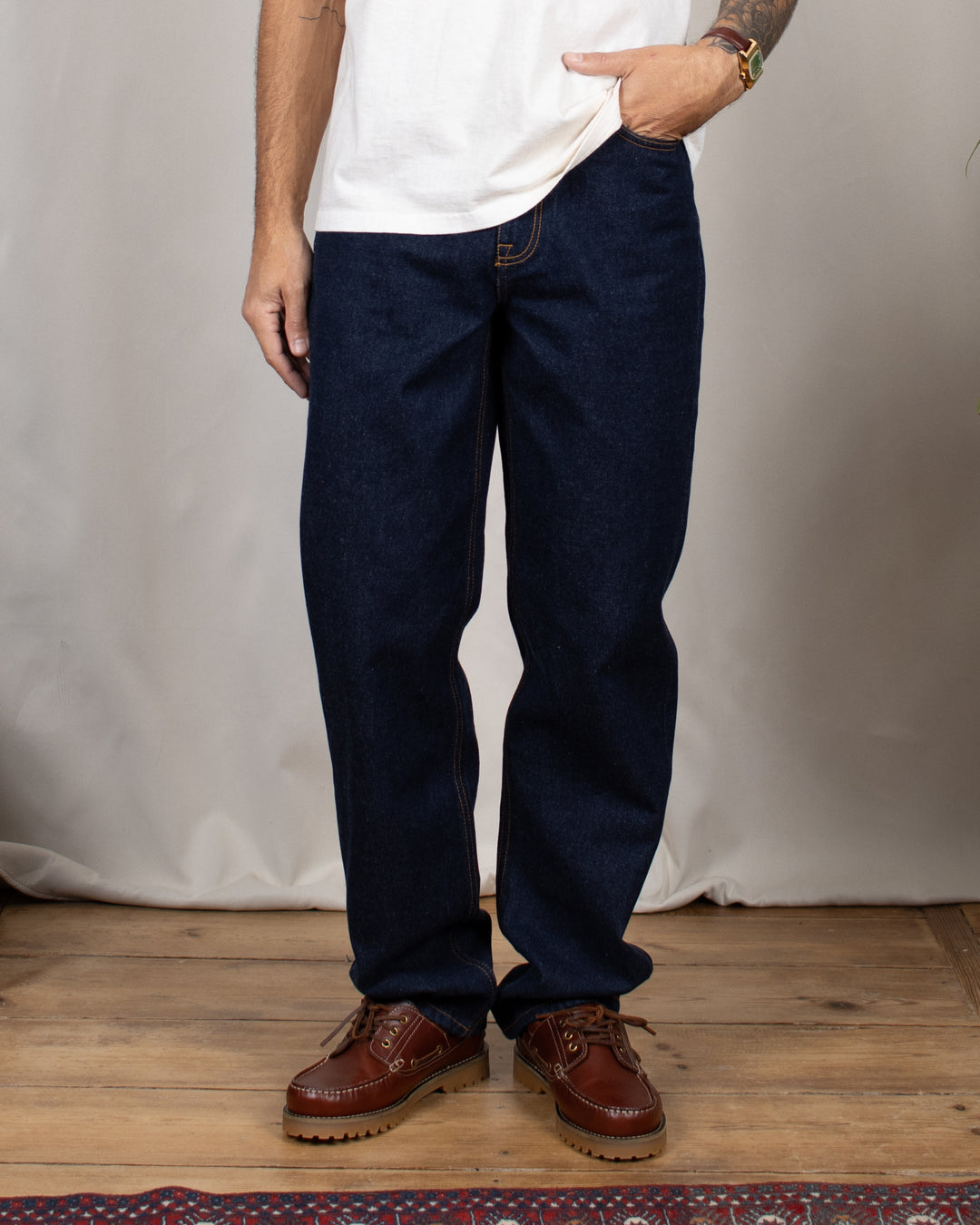 Jean DN.10 ample Un lavage