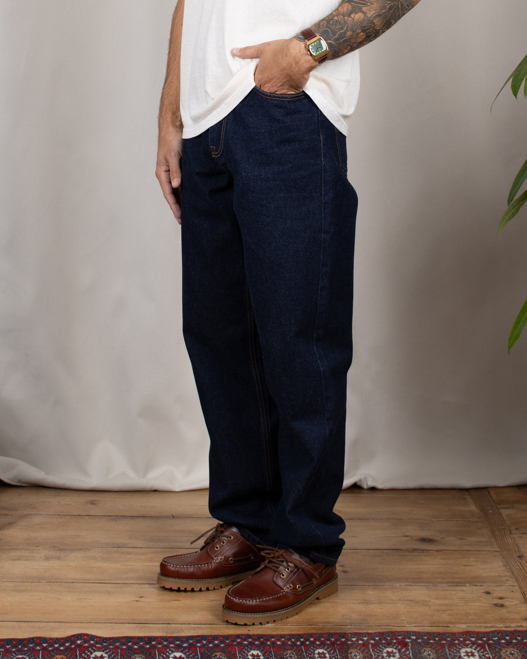 Jean DN.10 ample Un lavage