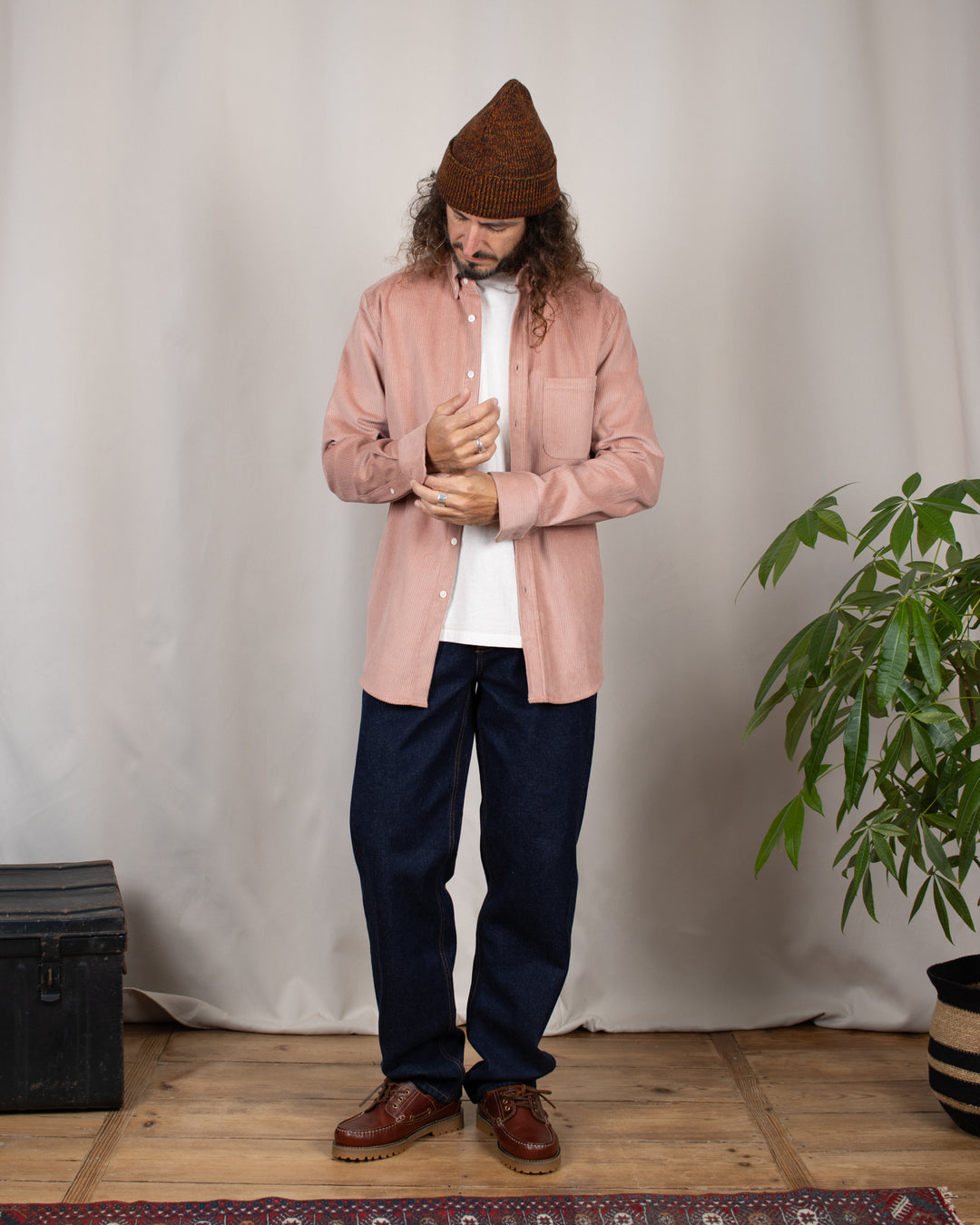 Lobo Corduroy Shirt Old Rose