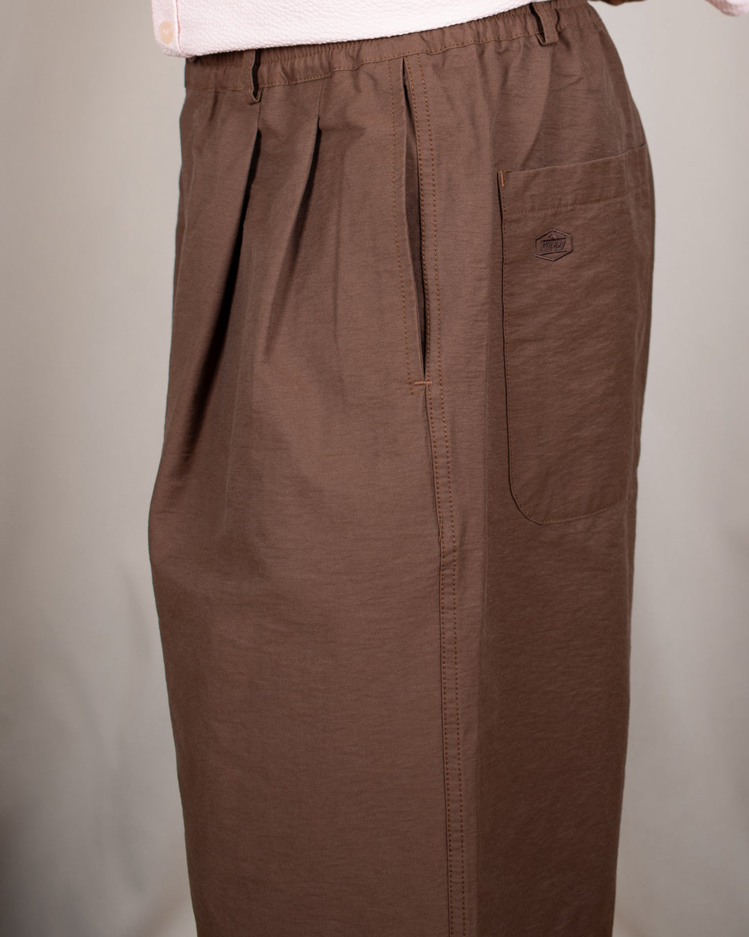 Wide CN Half Pants Brown